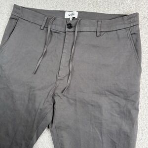 Wills Mens Chino Flat Front Casual Pants Size 36x34 Gray